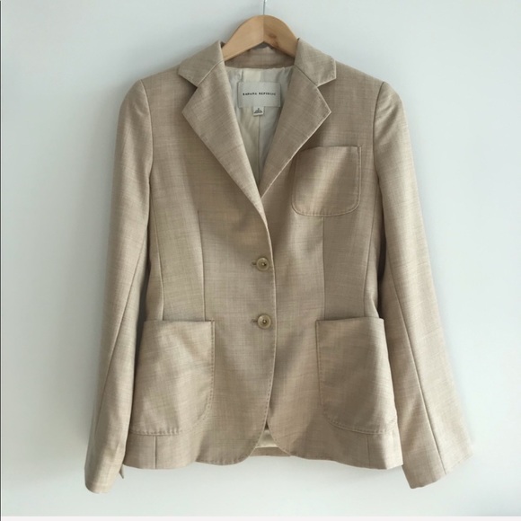 Banana Republic Jackets & Blazers - Banana Republic Cream Wool and Silk Blend Blazer